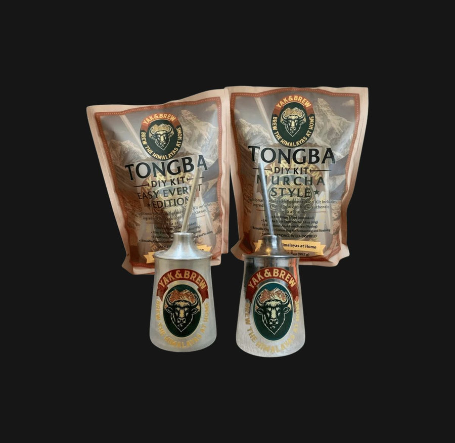 Tongba DIY Kit pouches with aluminum Tongba vessels